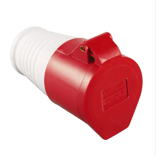 5 Pin Red Industrial Straight Plug - Application: Electric Fitting