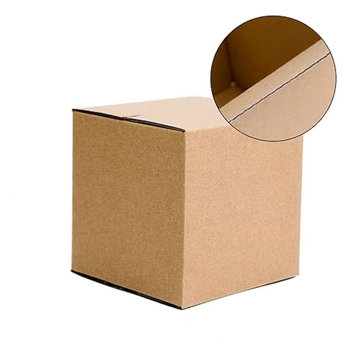 4X4X4 Inch 3 Ply Corrugated Box - Material: Paper