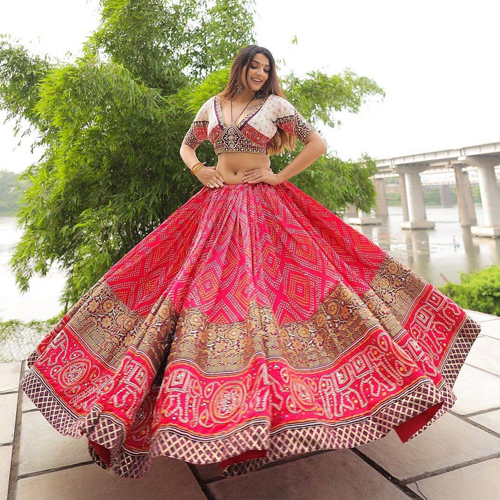 Code Vc248 Digital Print Muslin Cotton Lehenga Choli - Feature: No Fade