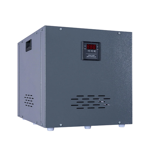 Digital Servo Voltage Stabilizer - Input Voltage 230V AC, Rated Power 170-270V/170-300V/100-300V | High Efficiency, Manual Control, Compact Design, 50 Hertz Frequency, Warranty Included