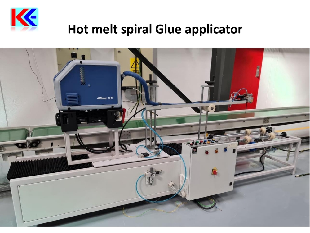 Hot melt spiral Glue applicator Machine