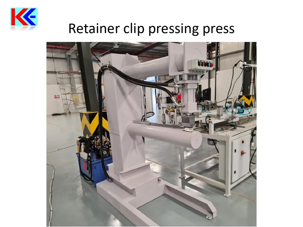 Retainer clip pressing press