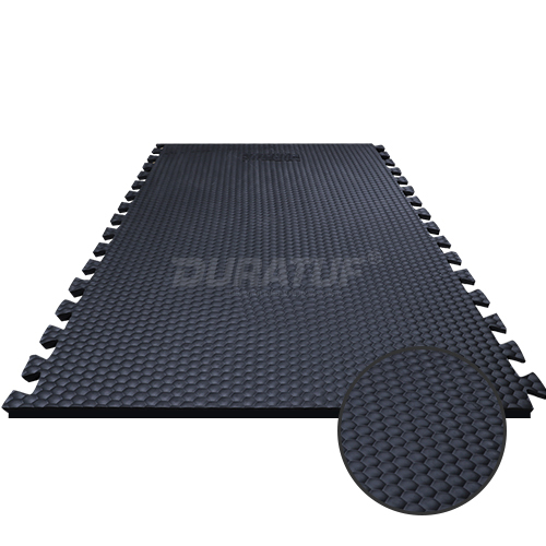 Premium Rubber Hexa Interlocking Mats Ideal for Cow Comfort