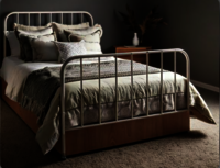 Castella Iron Bed - Color: White