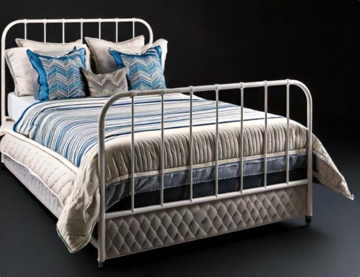 Castella Iron Bed - Color: White
