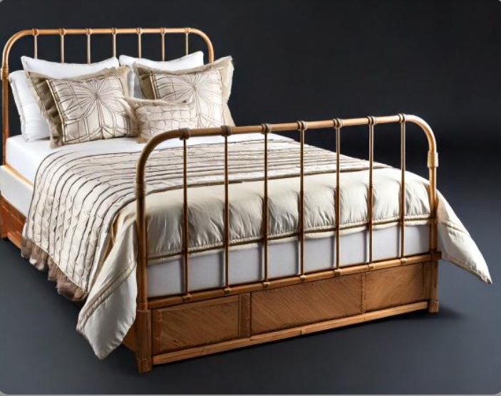 Castella Iron Bed - Color: White