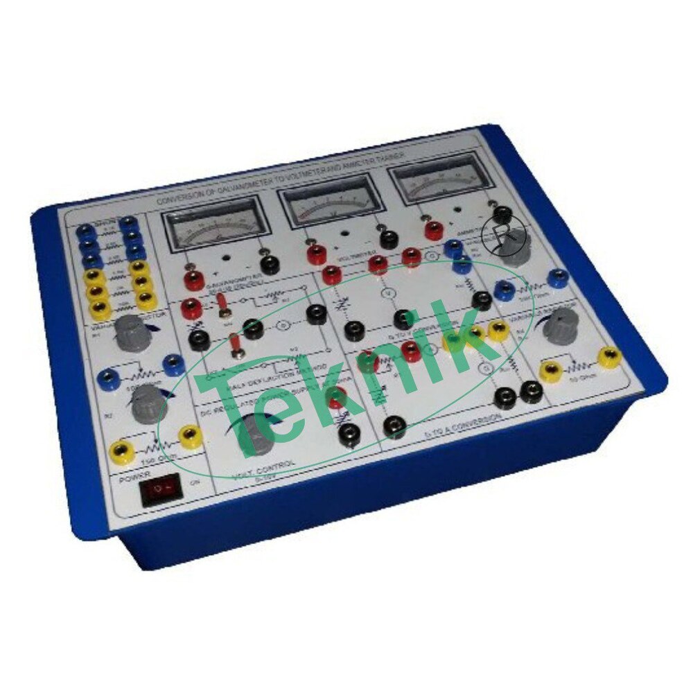 CONVERSION OF GALVANOMETERS INTO VOLTMETERS & AMMETERS  WITH ALUMINUM PANEL & SQUARE METERS