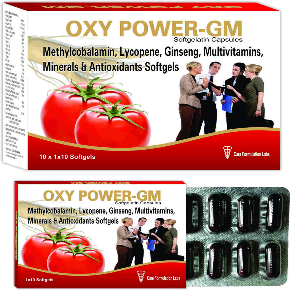 Antioxidant, Lycopene, GENERAL, Minerals, Ginseng & Cyanocobalamin Softgel.