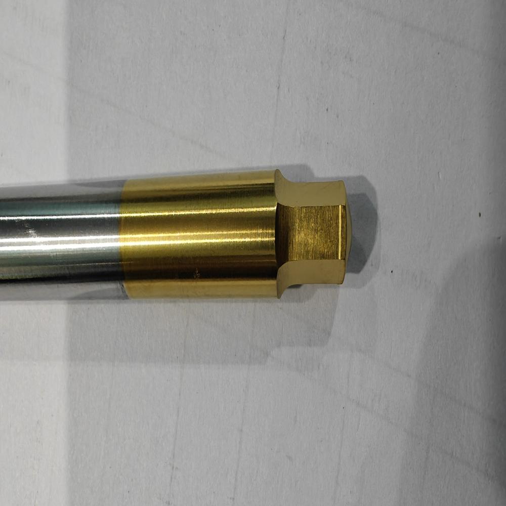 Hex Punch Dia 11.90/ Hex A/f 8.10 X 90mm With Pvd Tin Coating Hss M42 - Finish: Smooth