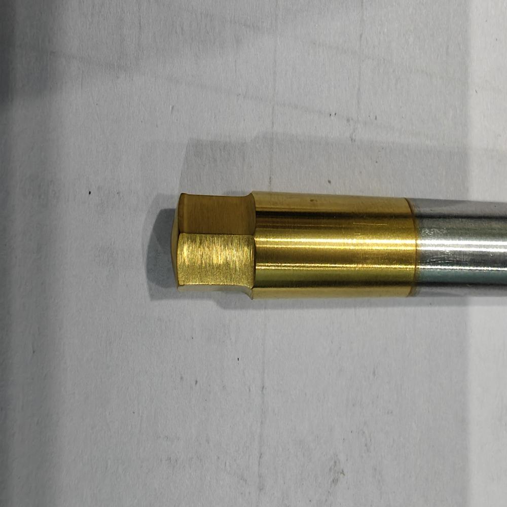 Hexagonal Forging Punch Dia 7.50/ Hex A/f 6.10 X 85mm With Pvd Tin Coating Hss M42 - Application: Hardware Fasteners