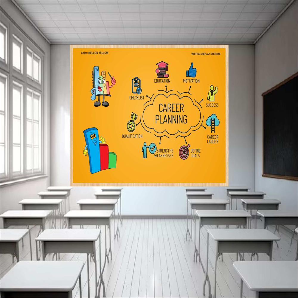 MAGNETIC GLASS WRITING BOARD  WITH WOODEN FRAME