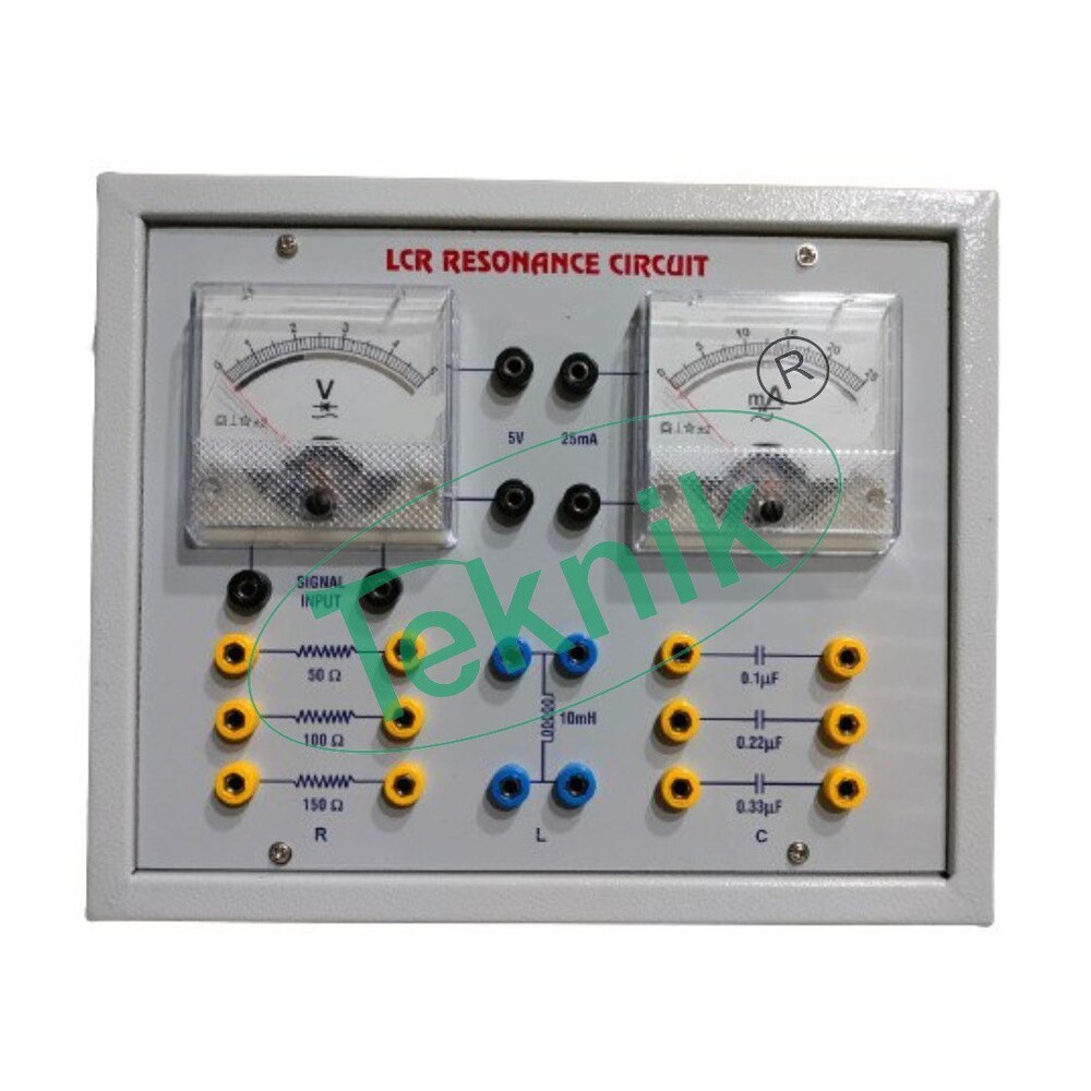 LCR RESONANCE APPARATUS WITH ALUMINUM PANEL & SQUARE METERS