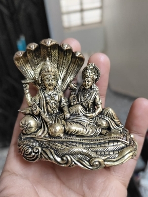सेस्नाग लक्ष्मी विष्णु पीतल की मूर्तियाँ