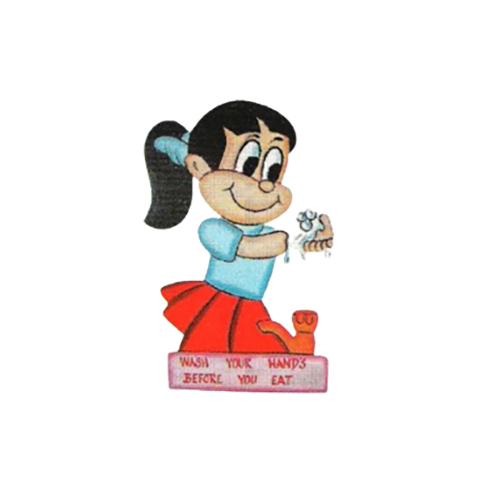 Msf-185 Wash Your Hand Cutout - Age Group: 12 Year
