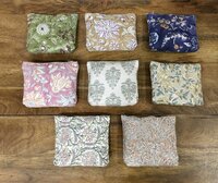 Dari Printed Pouches - Multi-printed Cotton Fabric | Zip Closure, 1.5 Kg Weight, Customized Design, No Handles, Ideal For Home Use