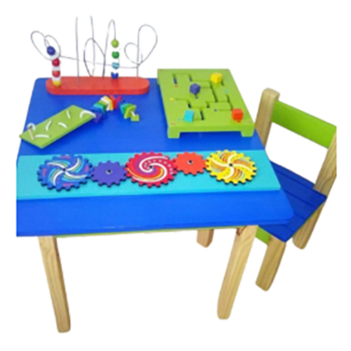 Msf-176 Square Spiral Table - Color: Multicolor