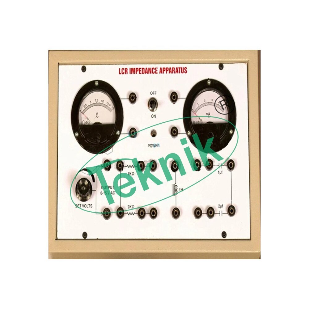 LCR IMPEDANCE APPARATUS WITH BAKELITE PANEL & ROUND METERS