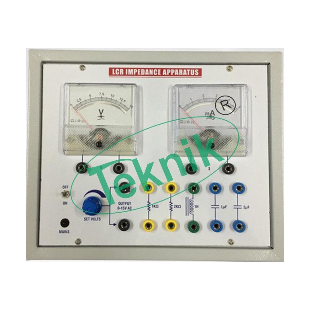 LCR IMPEDANCE APPARATUS WITH ALUMINUM PANEL & SQUARE METERS