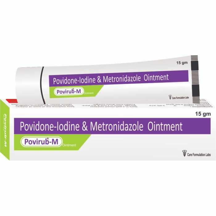 Povidone lodine,Metronidazole ointment