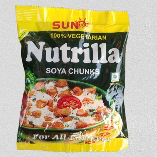 Nutrilla Soya Chunks - Solid Form, Sour and Grain Flavor | 100% Protein, 100% Daily Vitamins, Suitable for All Age Groups