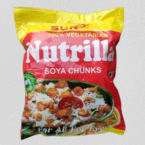 Nutrilla Soya Chunks - Solid Form, Sour And Grain Flavor | 100% Protein, 100% Daily Vitamins, Suitable For All Age Groups