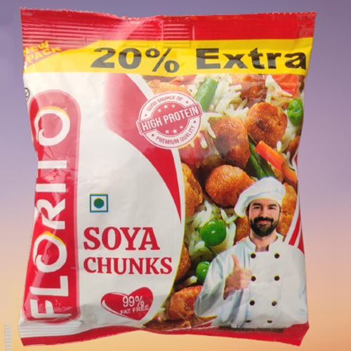 Florito Soya Chunks - Solid Soy Protein Chunks, Grain Flavor With Sour Taste | 100% Protein, 100% Daily Vitamins In Convenient Bag