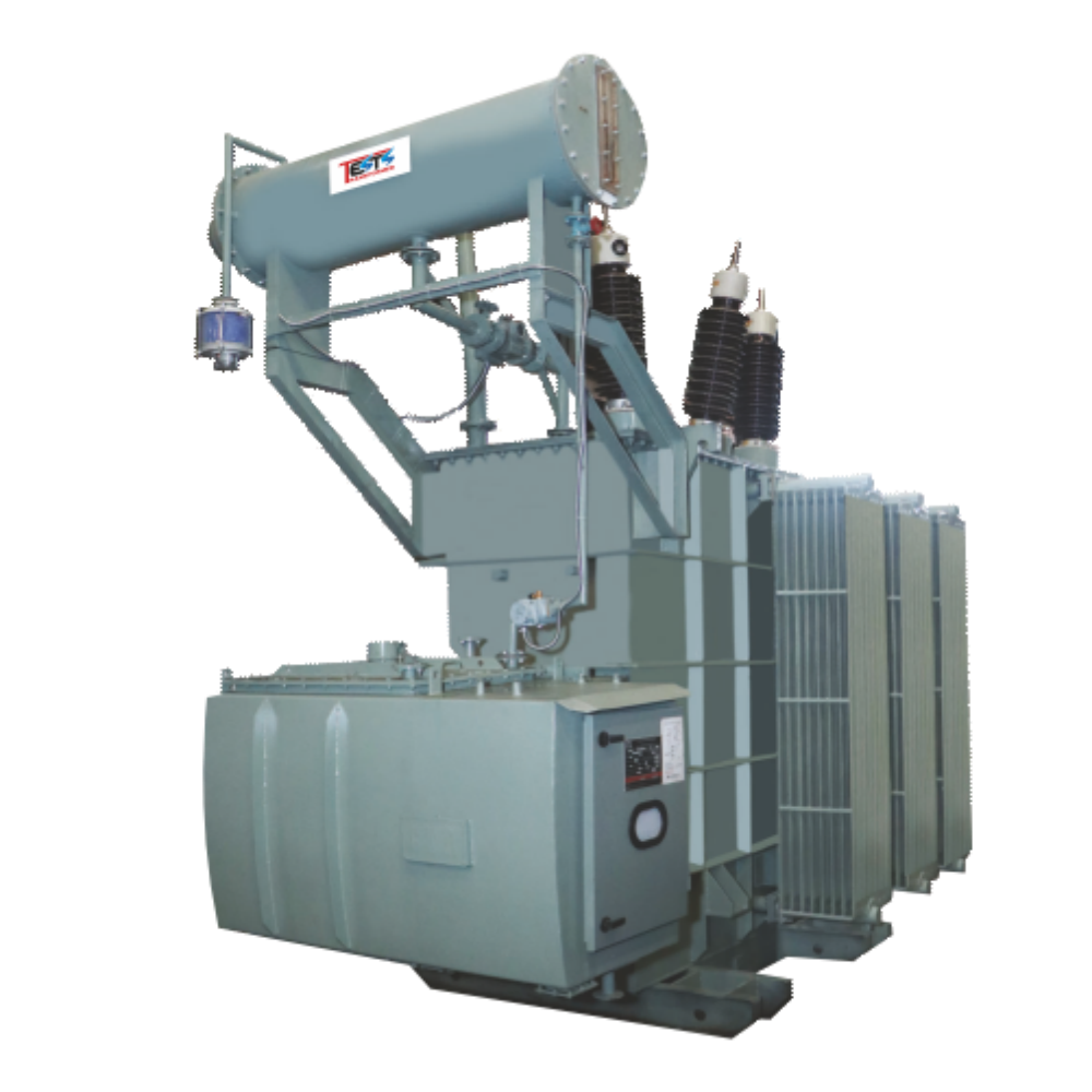 Power Transformer - Copper Core, Three Phase, Oil Cooled , 99.5% Efficiency, Low Load Loss, Insulation Oil Voltage Booster, Iron Material