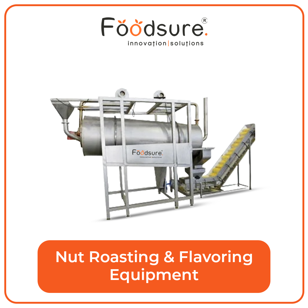 Nut roasting and flavoring equipment