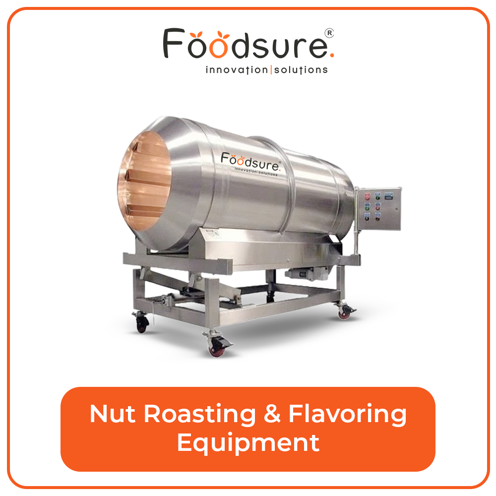 Nut roasting and flavoring equipment