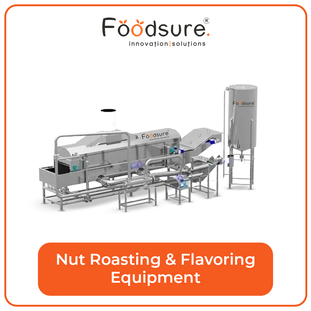 Nut roasting and flavoring equipment