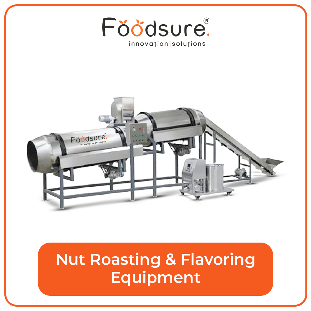 Nut roasting and flavoring equipment