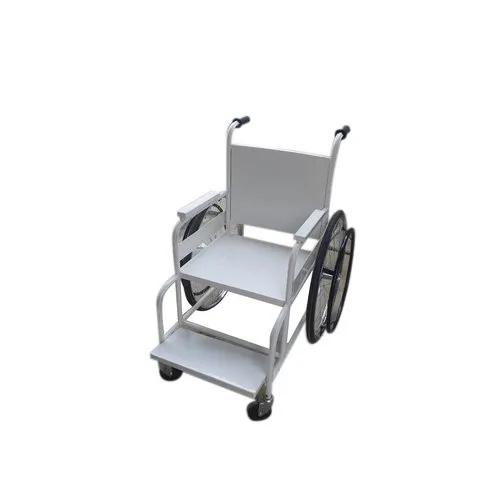 Metal Wheel Chair - Color: White