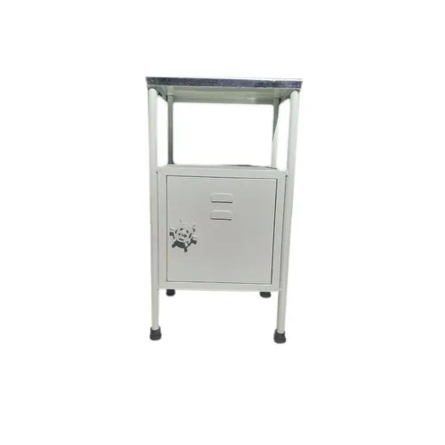 Ss Hospital Bedside Locker - Color: White