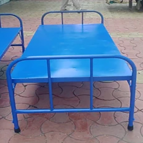 Steel Cot Bed - Color: Blue