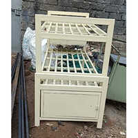 Hostel Rust-free Metal Dormitory Bed - Color: White