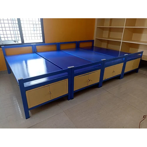 Metal Double Decker Bed - Color: Blue