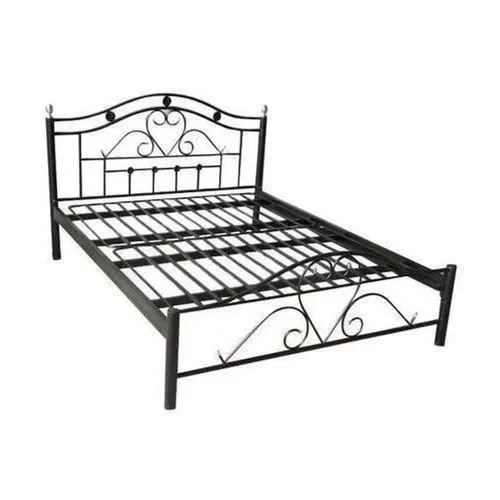 Wrought Iron Bed - Color: Black