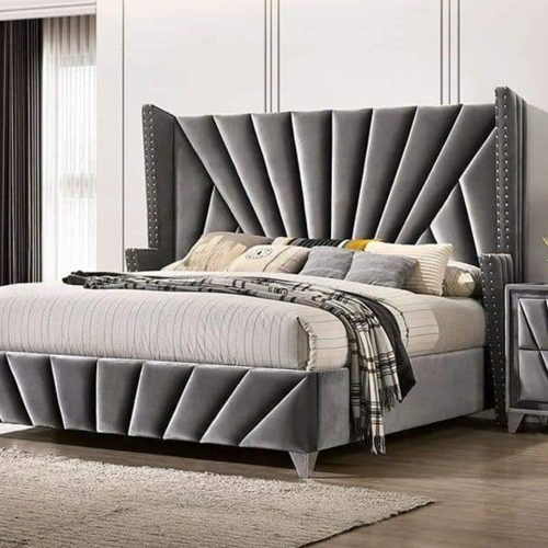 Modern King Size Bed - General Use: Indoor Furniture