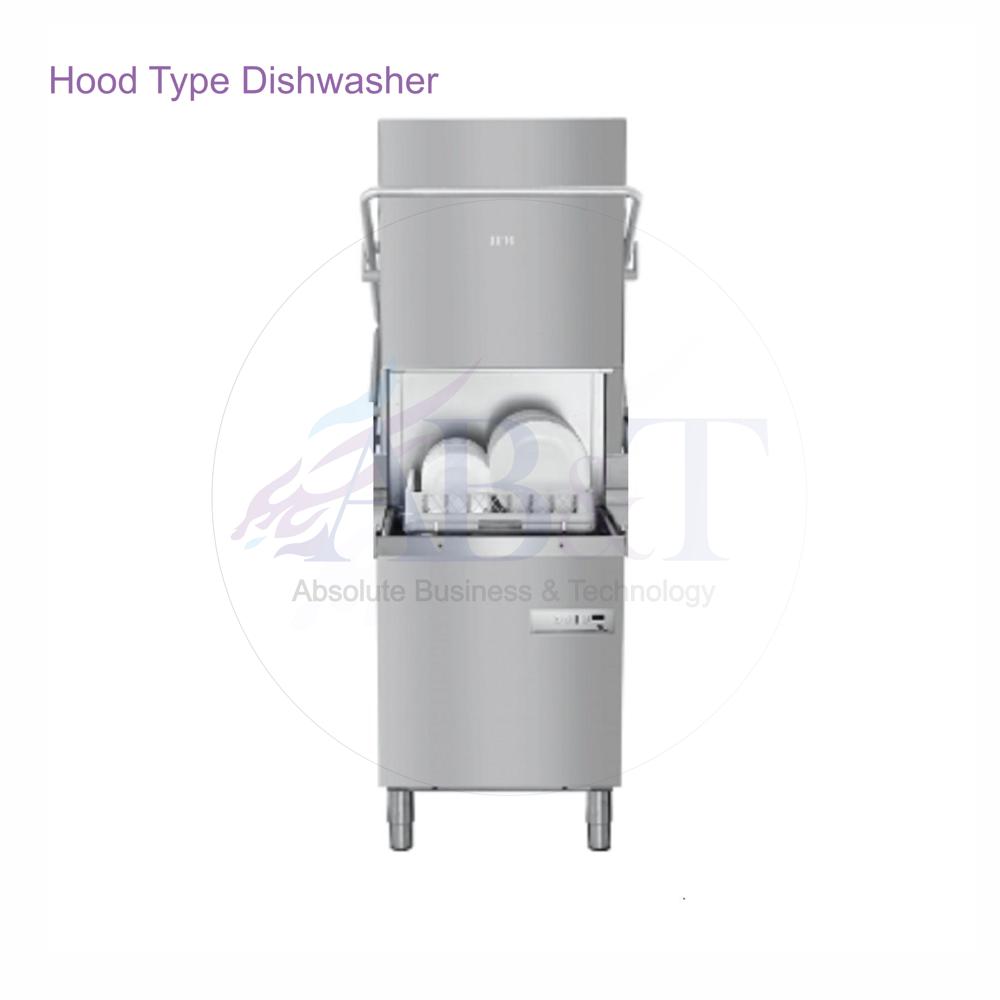 Hood Type Dishwasher - Stainless Steel, Standard Size 500 X 500 Mm, Silver Finish | High Throughput 30-80 Racks/hour, Ergonomic Design, Energy Efficient