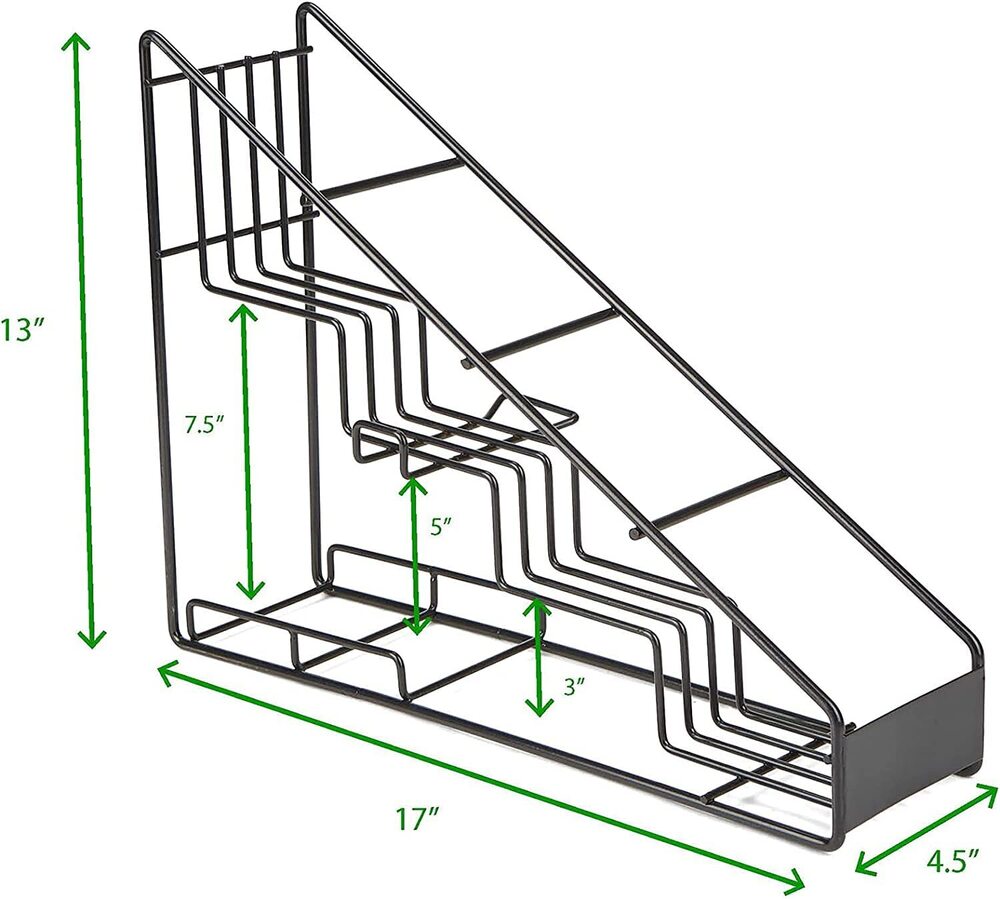 Kitchen Rack Bottle Holder Stand Can Fix On Wall Or Can Put On Table