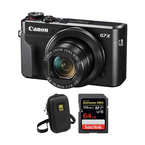 Canon Powershot G7 X Mark Ii Digital Camera With Accessory Kit - Color: Black