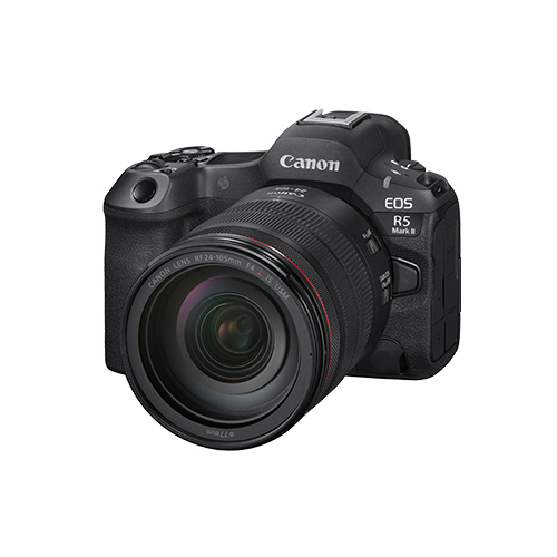 EOS R5 Mark II Interchangeable Lens Camera - Black Color, Digital Zoom Feature , High Definition Video Capture, Rechargeable Battery