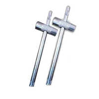 Hero Gas Cylinder Key - Cast Iron, Customized Size, Round Shape, Sleek Silver | Essential Tool For Industrial Applications
