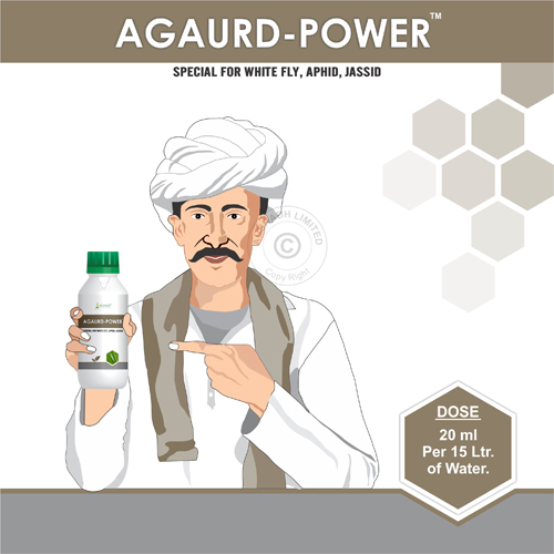 Agaurd Power Bio Pesticide - 20 Ml Per 15 L Water Dose | Organic, Supreme Quality, Effective Against Sucking Pests, Compatible With Other Pesticides