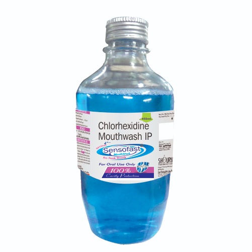 Chlorhexidine Gluconate Solution IP Diluted to Chlorhexidine Gluconate 0.2%w/v Mouth wash 450 ml