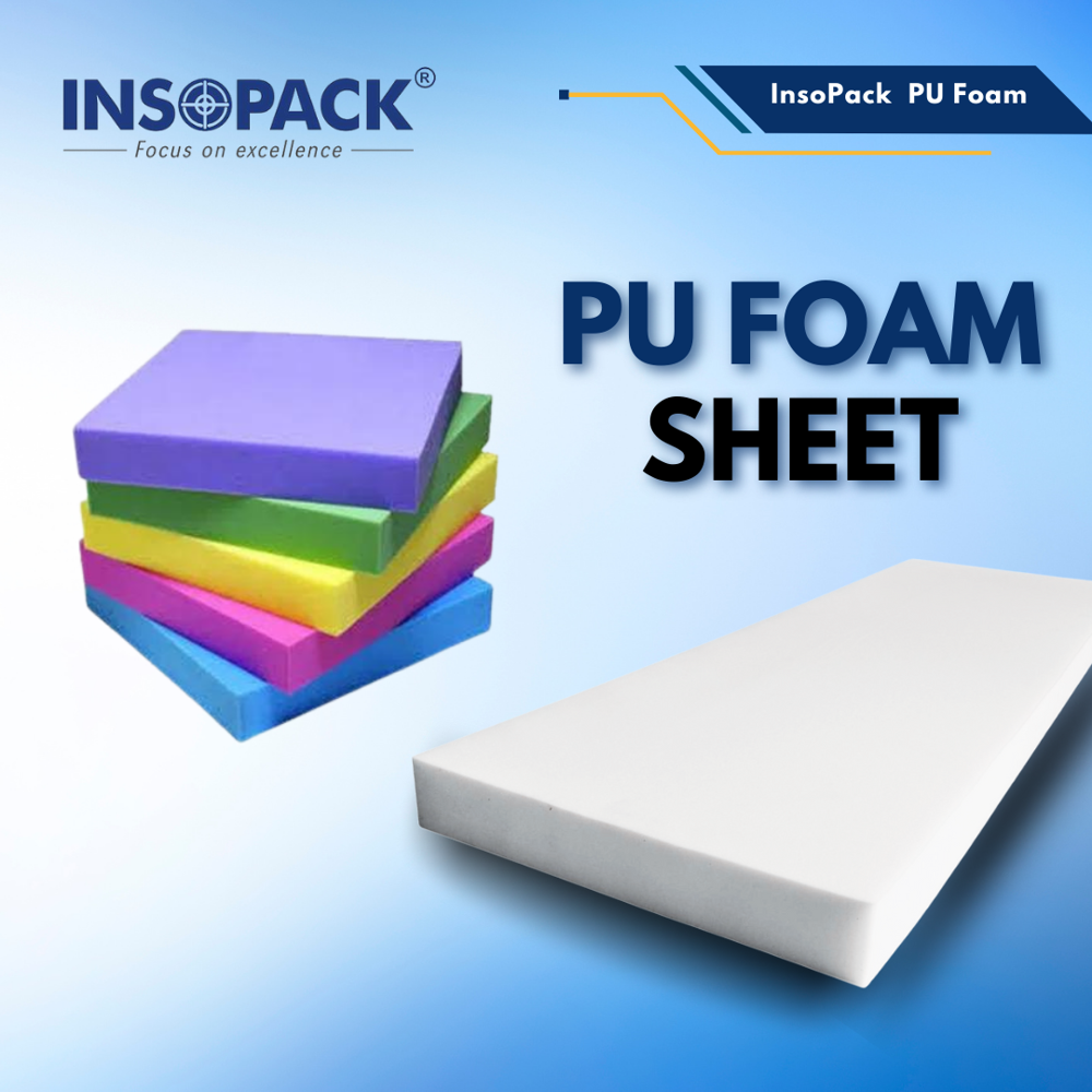 Sofa Sponge Pu Foam - 40 Mm Thick, 6x3 Ft Size, Multicolour Foam Material | Lightweight, Smooth Texture, Plain Design