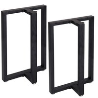 Metal Table Legs Heavy Duty T Shape Iron Desk Legs Set of 2 (29a   Height 22a   Wide) Industrial Furniture Legs,Dining Table Legs
