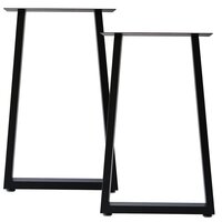 set of 2 Metal Table Legs Desk Legs, Heavy Duty Square Tube Iron Desk Legs, DIY Furniture Legs for Dining Table