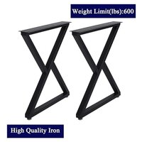 set of 2 Metal Table Legs 28 Inch Desk Legs Heavy Duty Industrial Dining Table Legs