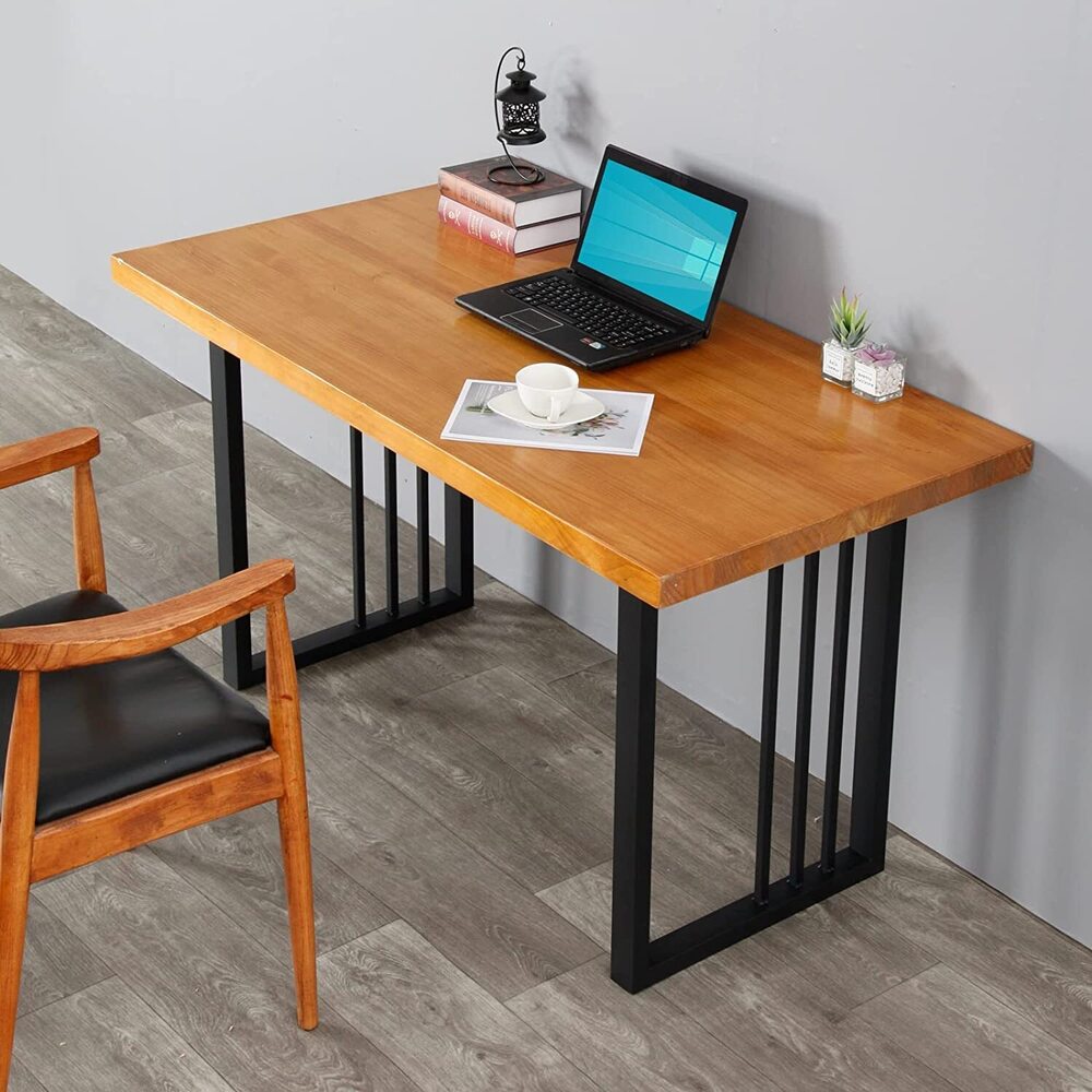 set of 2 Metal Table Legs Industrial Desk Legs 28Height 20Wide Heavy Duty Dinning Table,Modern Coffee Tables
